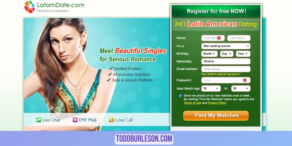 LatamDate Mexican Dating Site